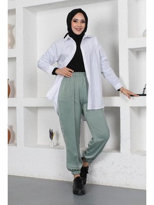 Modapinhan Çağla Beli Ve Paçası Lastikli Pantolon