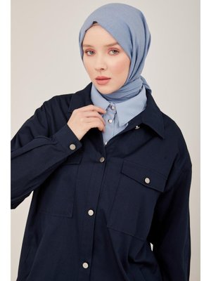Armine Lacivert Gabardin Ceket