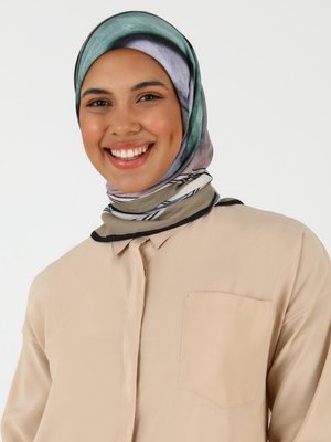Karaca Eşarp Soft Eşarp Siyah Yeşil