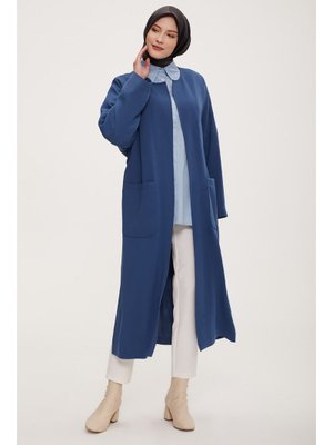 Armine İndigo Oversize Cepli Giyçık