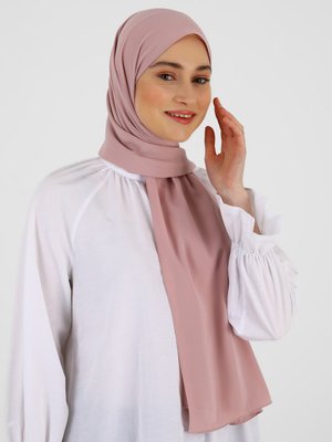 Karaca Eşarp Pudra Medine İpeği Şal