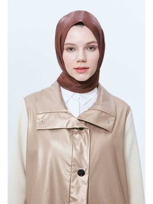 ED SCARF Kahverengi Parlak Şal