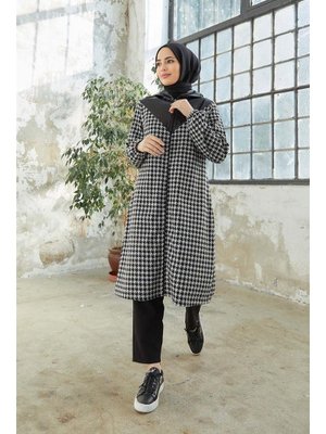 Hakimoda Ekru Fermuarlı Kap