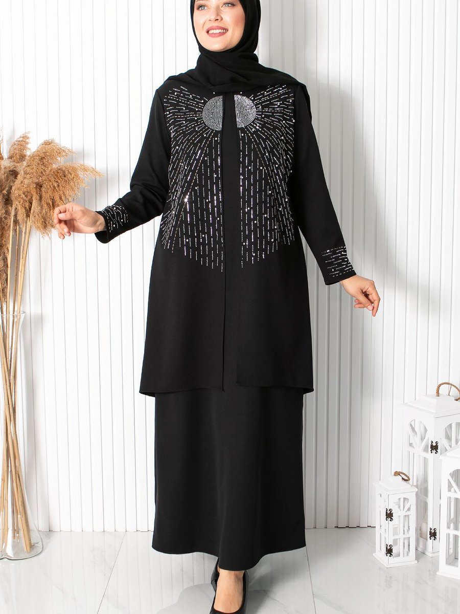Fahima Güneş Abiye Elbise Siyah
