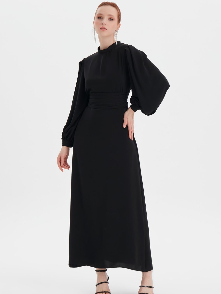 Birgül Bektaş Siyah Nora Elbise