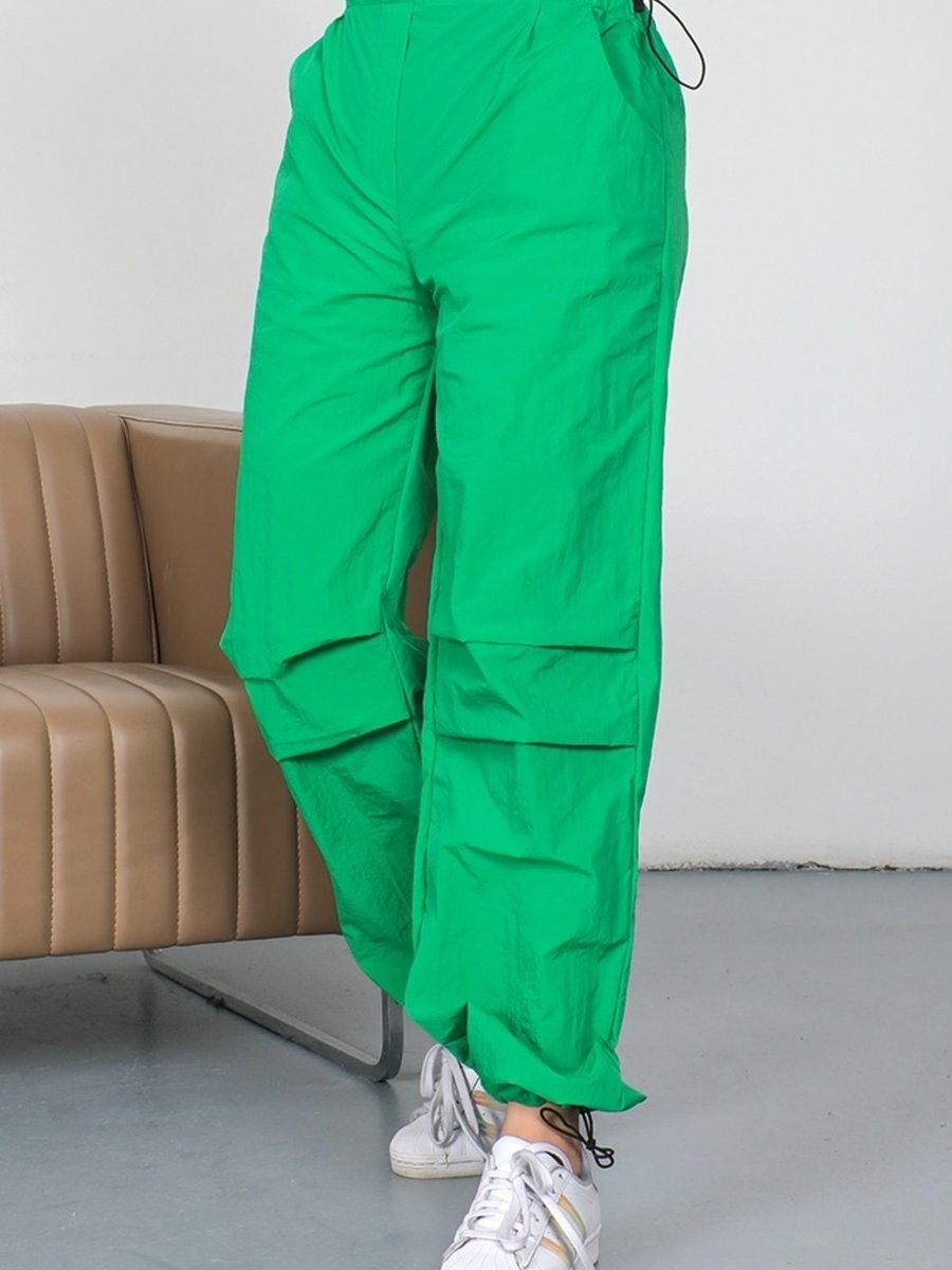 Bestenur Minay Paraşüt Pantolon 490 - Yeşil