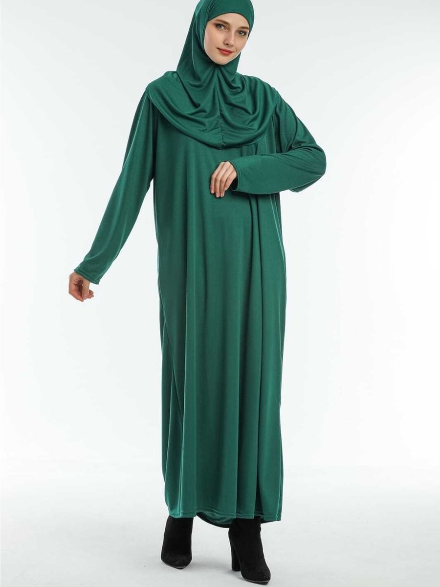 Kutay Collection Tek Parça Düz Renk Namaz Elbisesi
