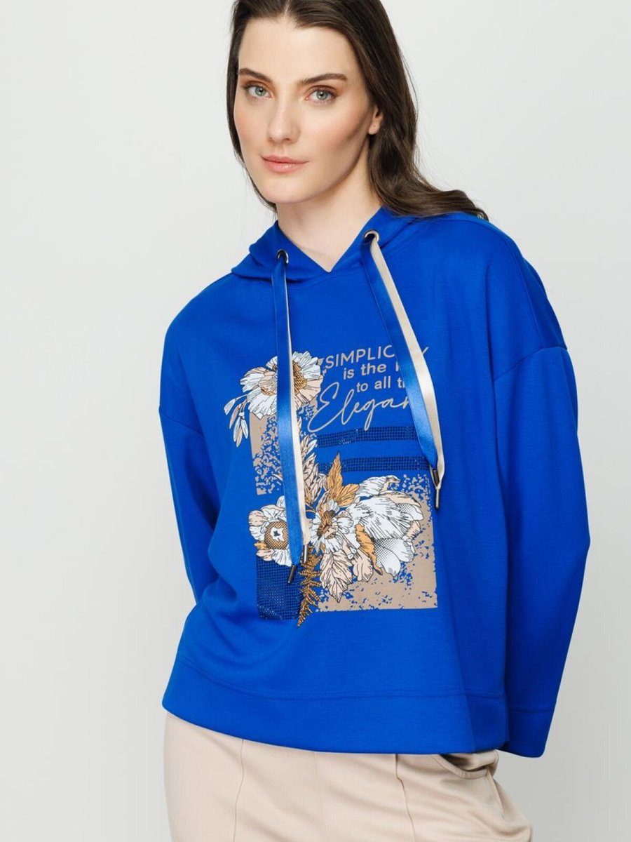 Onteks Saks Önü Baskılı Sweatshirt