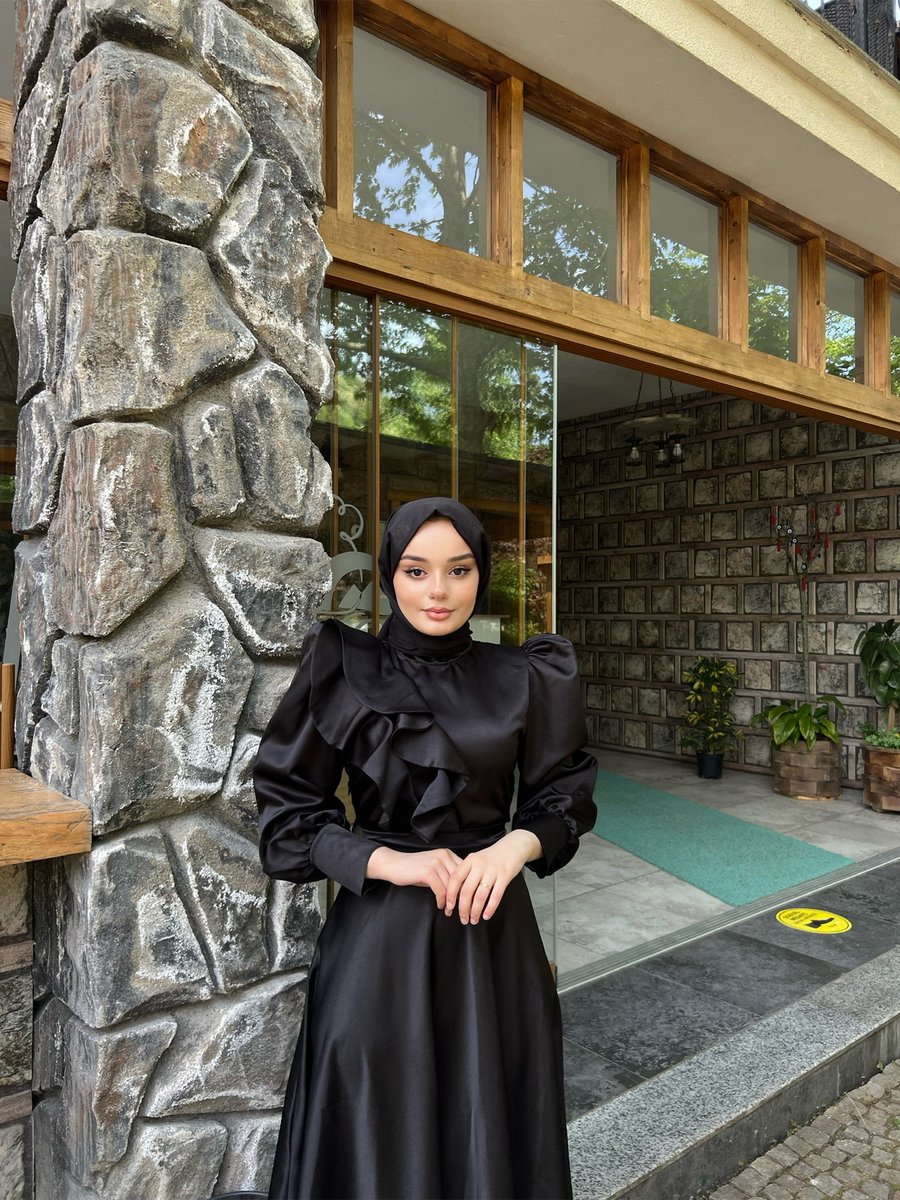Kadner Milena Abiye Elbise Siyah