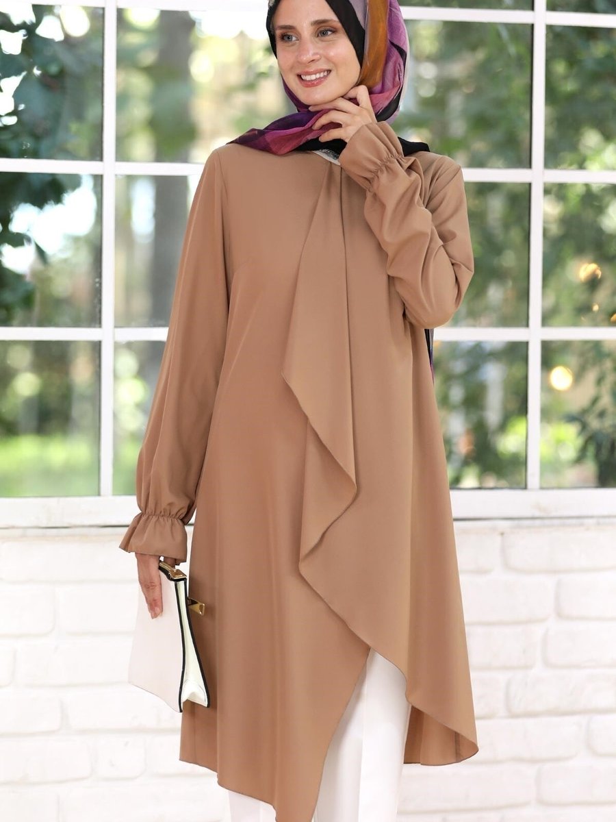 Modaviki Nisa Tunik Camel Elb20