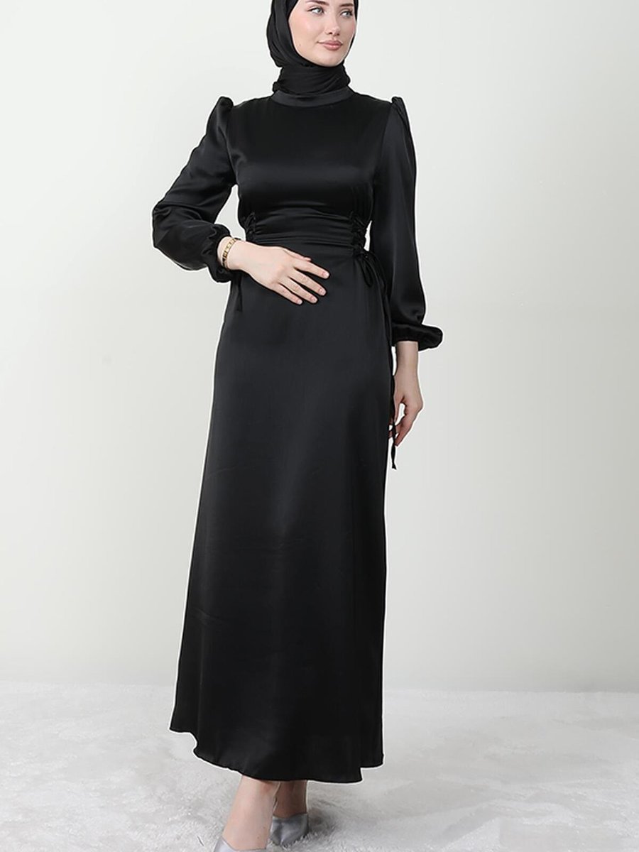 Giza Giyim Sahra Elbise Siyah