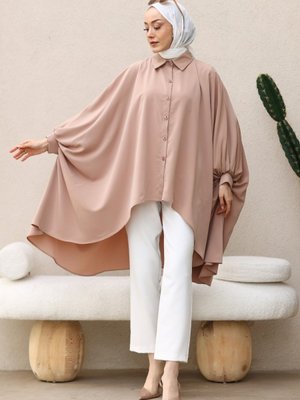 Gizce Wilma Camel Tunik