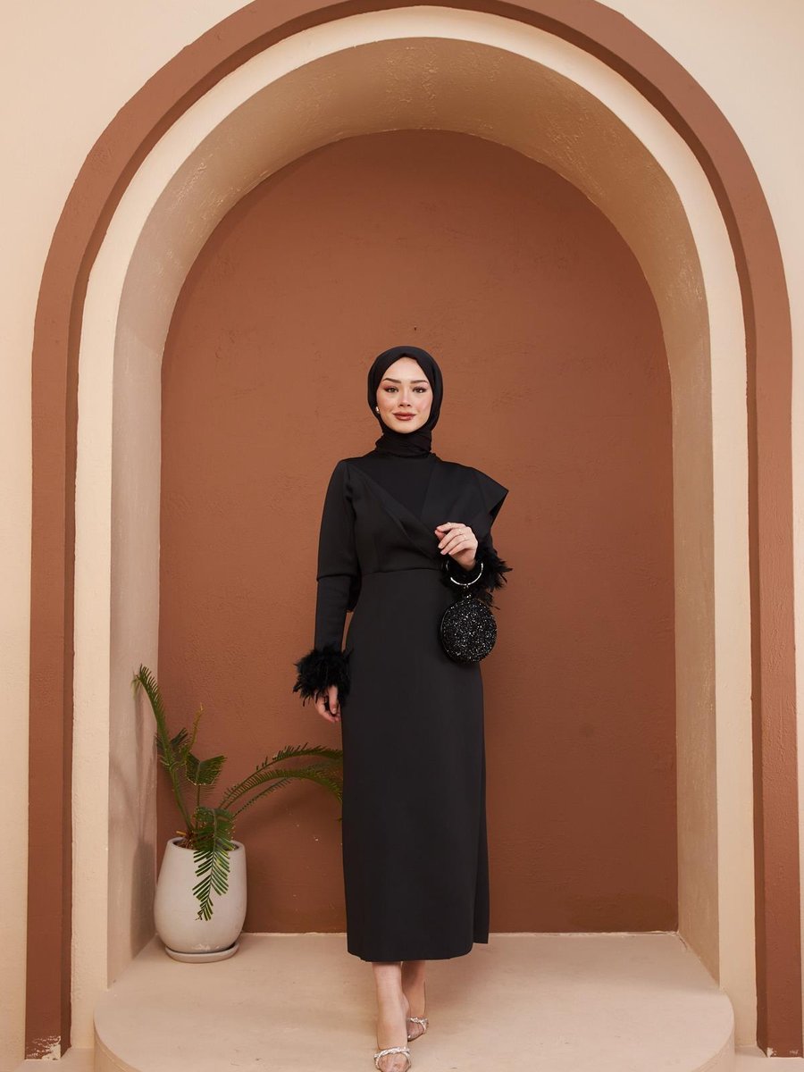 Hülya Keser Aylin Abiye Elbise Siyah