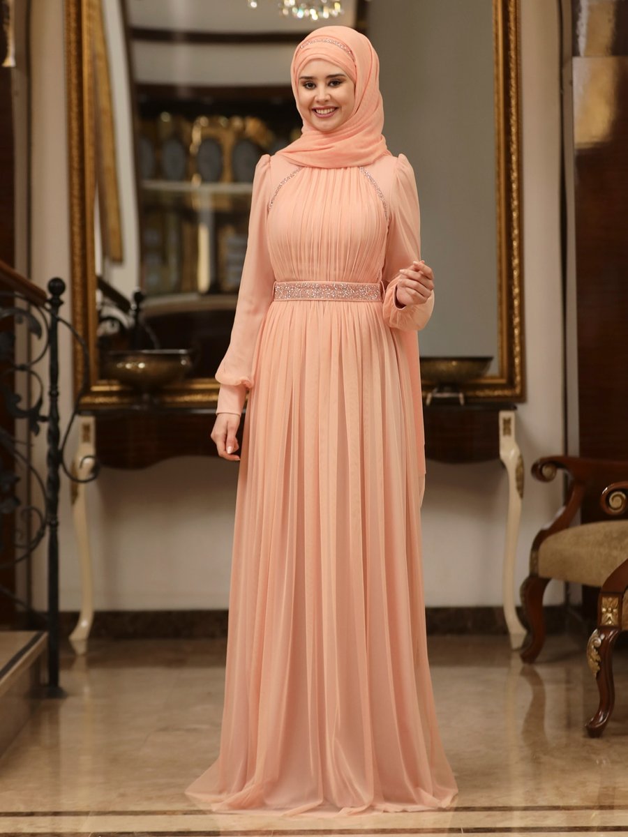 Azra Design Pudra Efsane Abiye Elbise