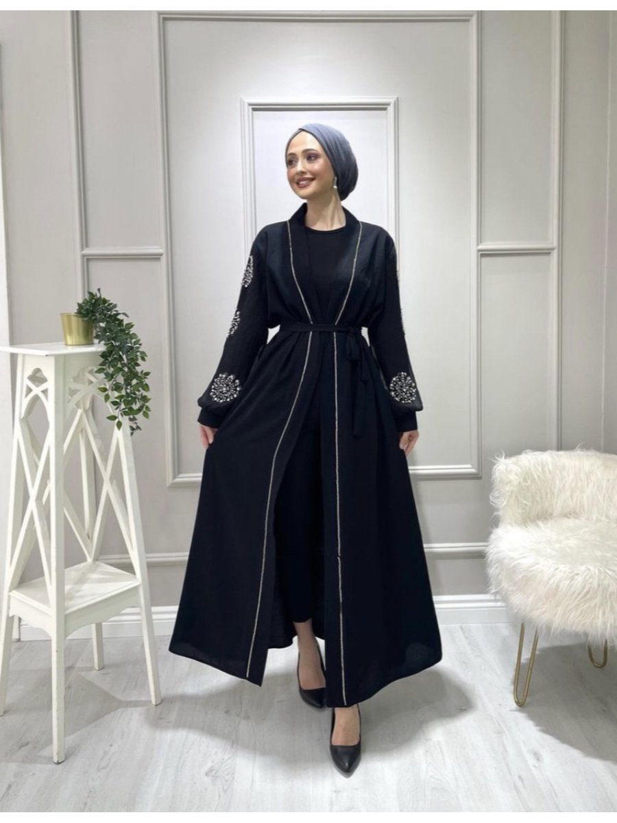 Ferace Woman İncili Abaya