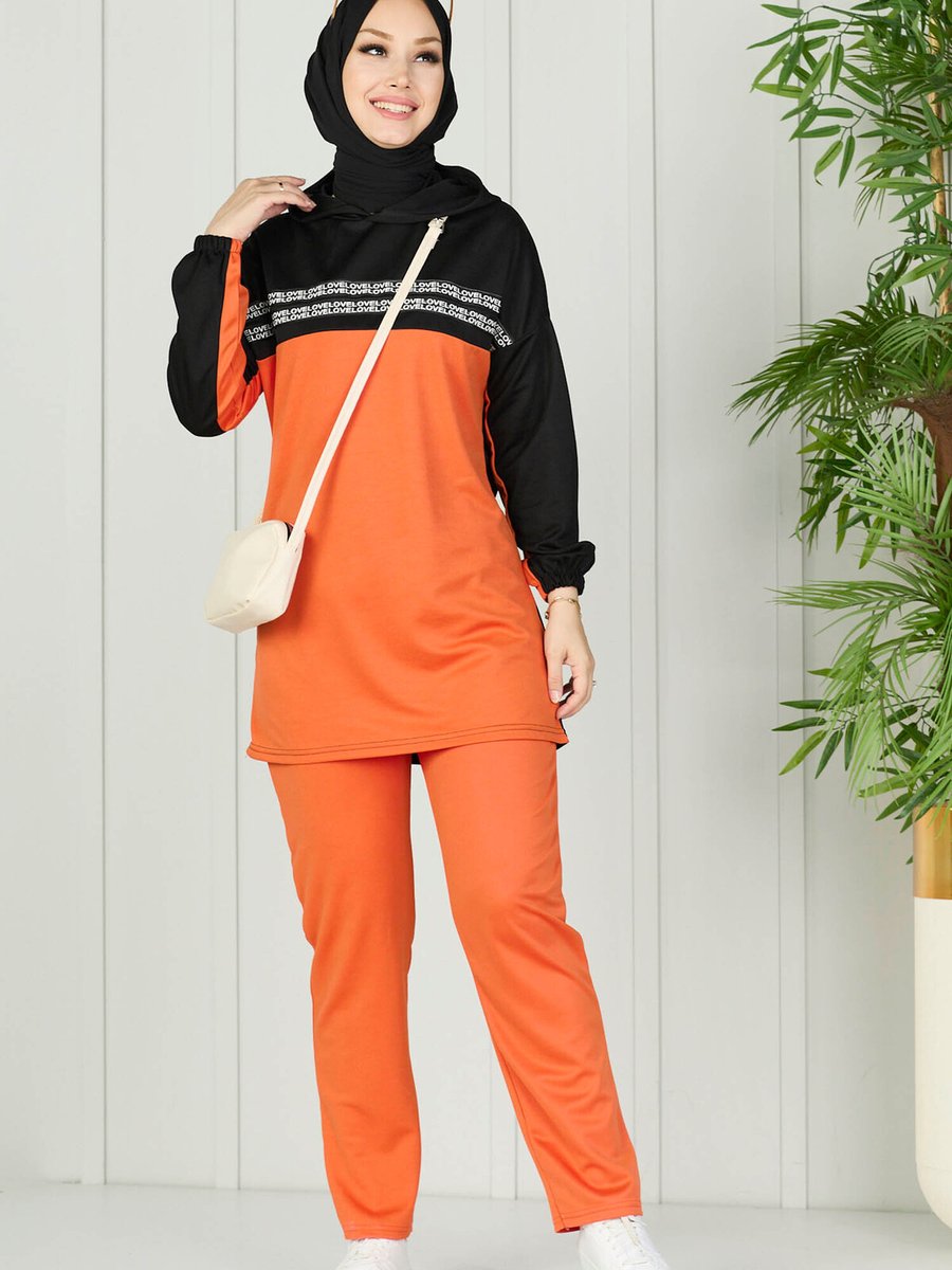 Tofisa Oranj Tunik Pantolon