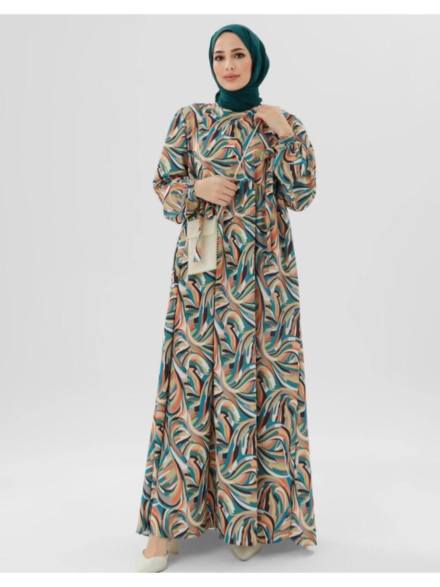 Efkeyem Official Desenli Elbise