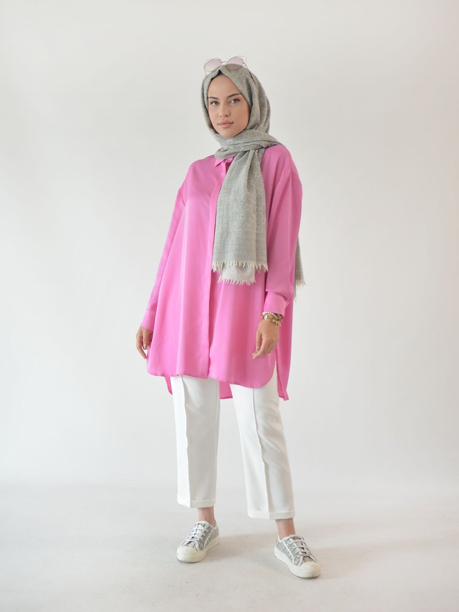 Rukayyel Adriana Pembe Tunik