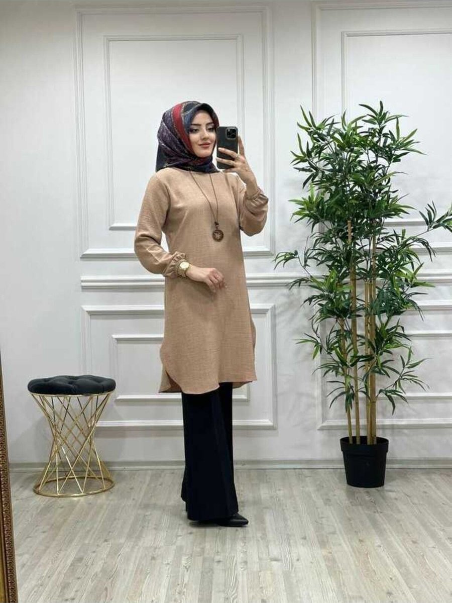 Azzebutik Lavinya Tunik K25 Camel