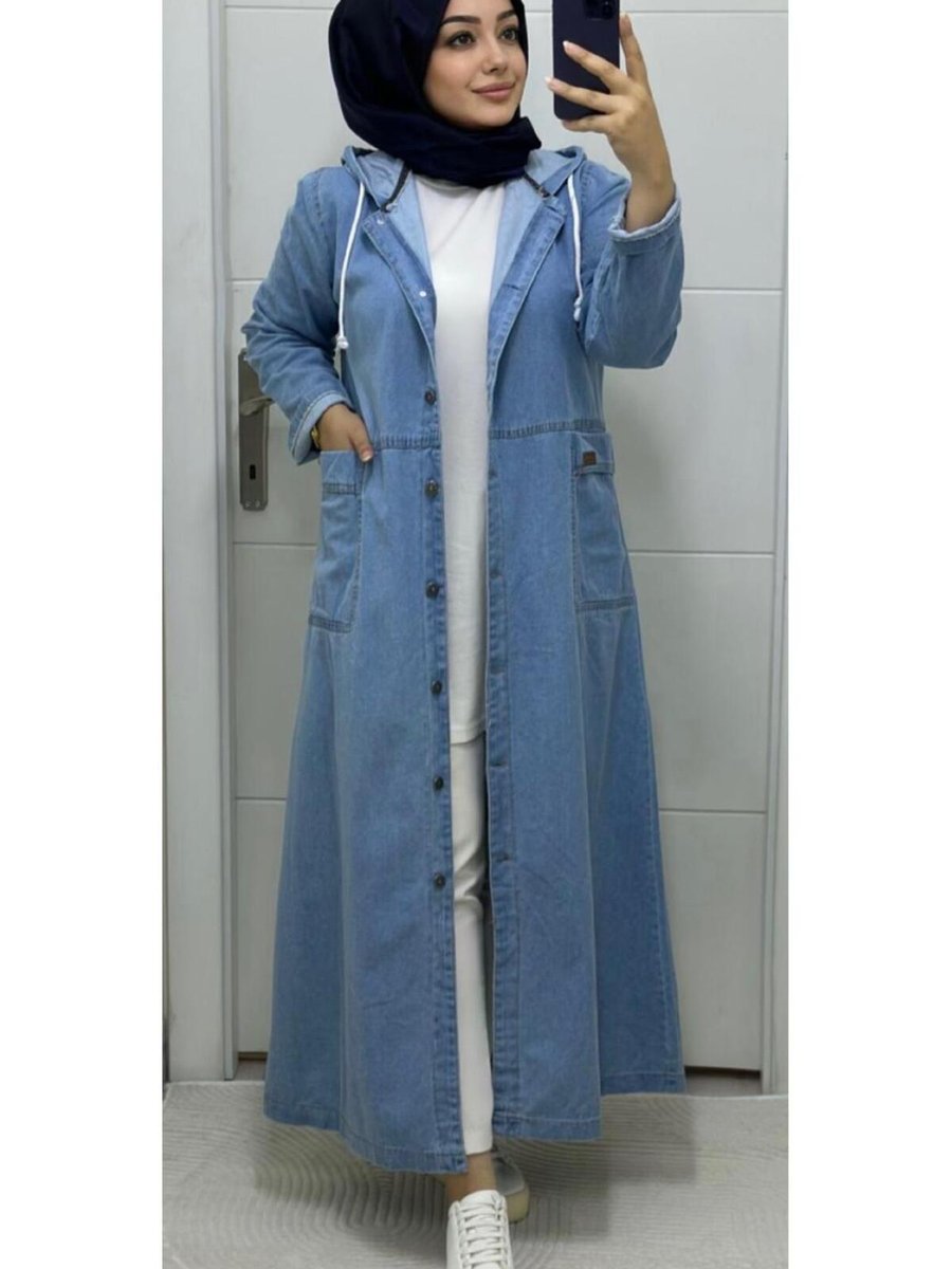 Ebrarengiz Moda Kadın Kot Kap Ceket