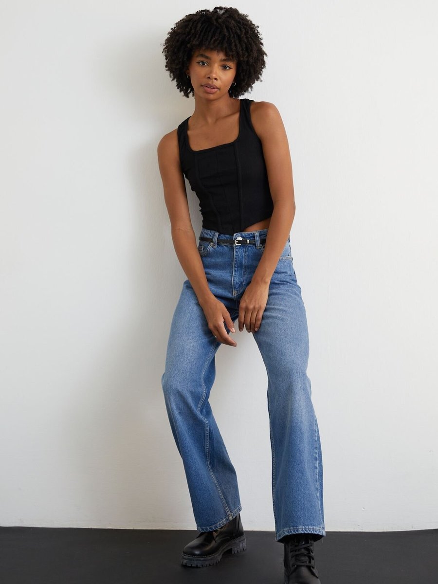 Spesniks Mavi Wide Leg Jean