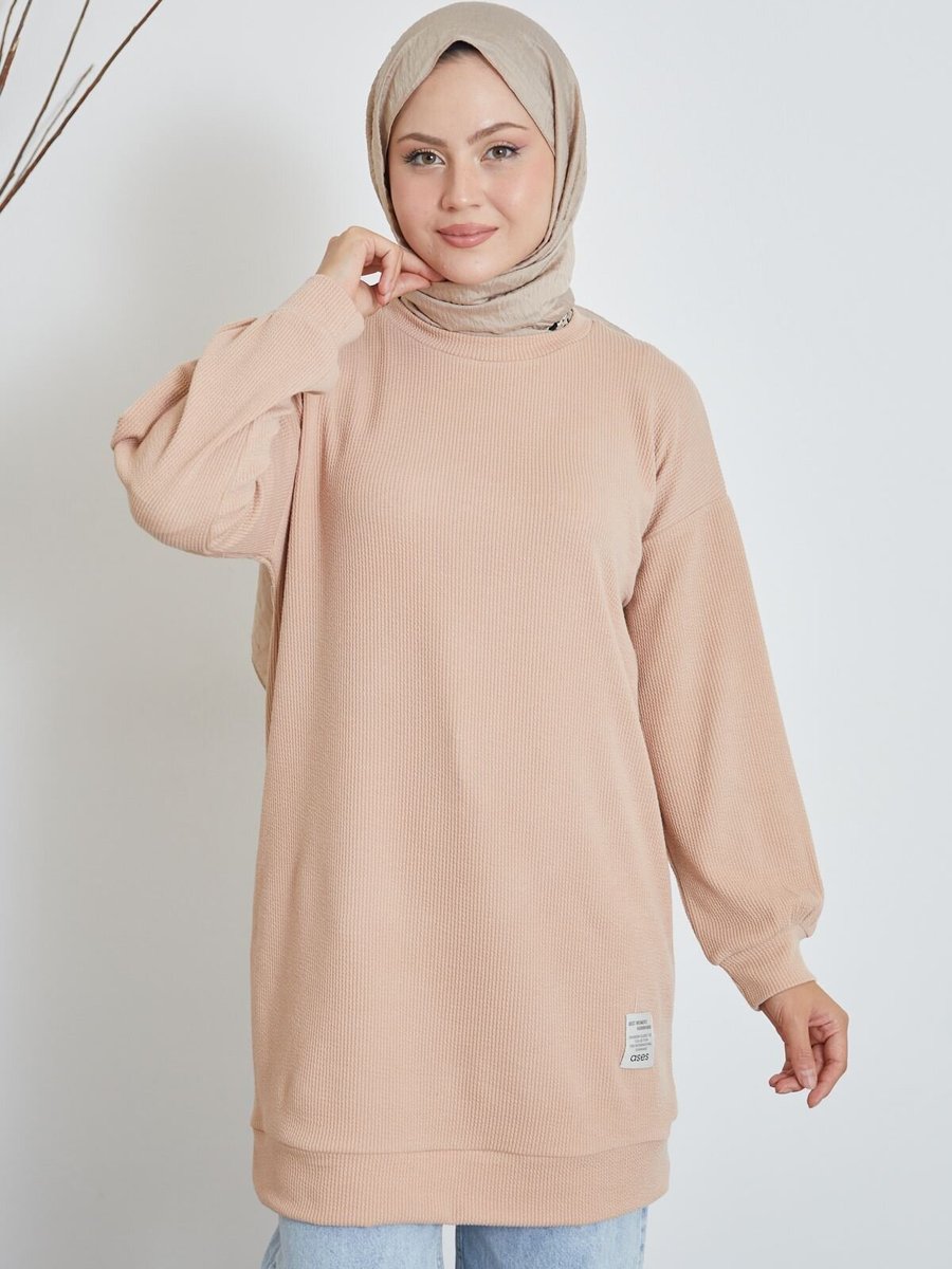 Spesniks Bej Fitilli Bürümcük Tunik