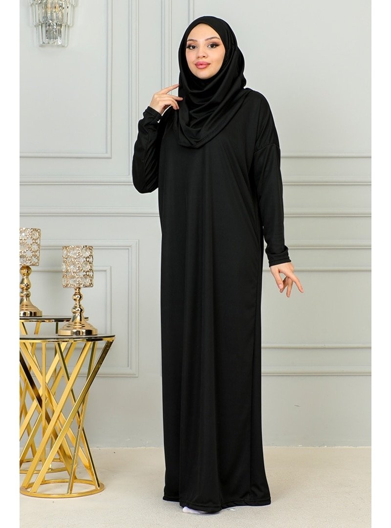Bestenur Siyah Namaz Elbisesi