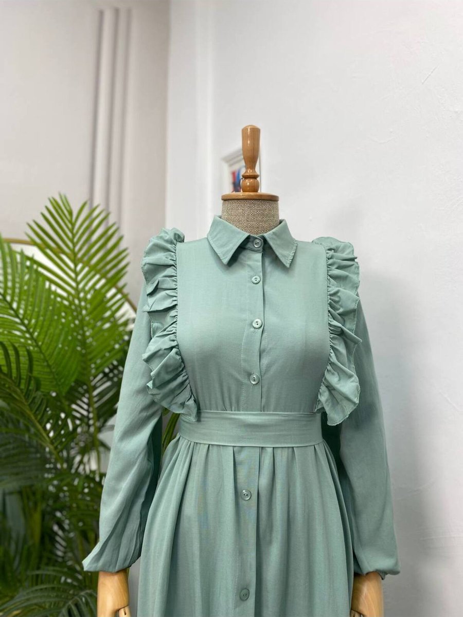 Esre Store Elbise Mint Yeşili