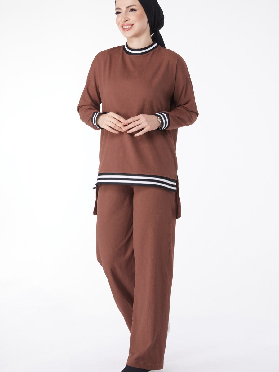 Tofisa Kahve Tunik Pantolon