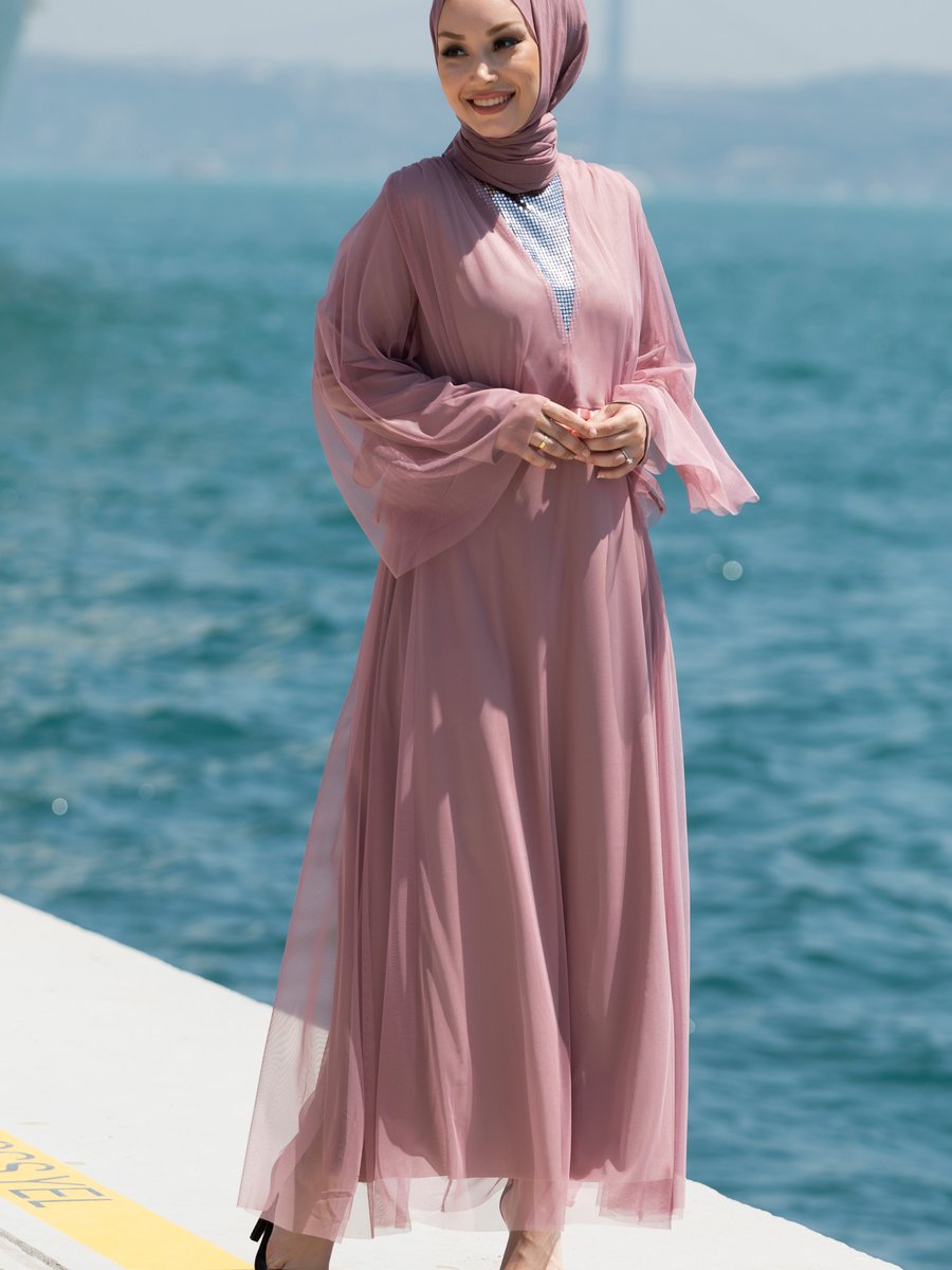 Tofisa Gül Abiye Elbise