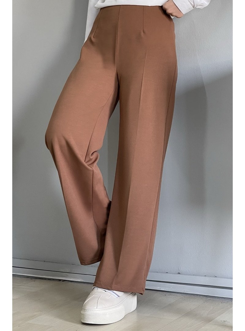InStyle Taba Bol Paça Beli Lastikli Pantolon