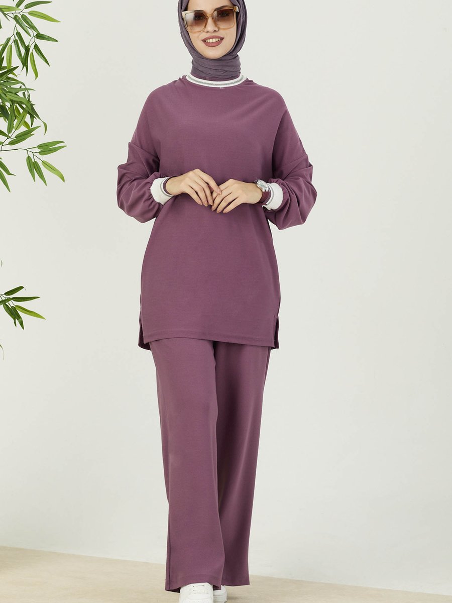 Tofisa Koyu Lıla Tunik Pantolon