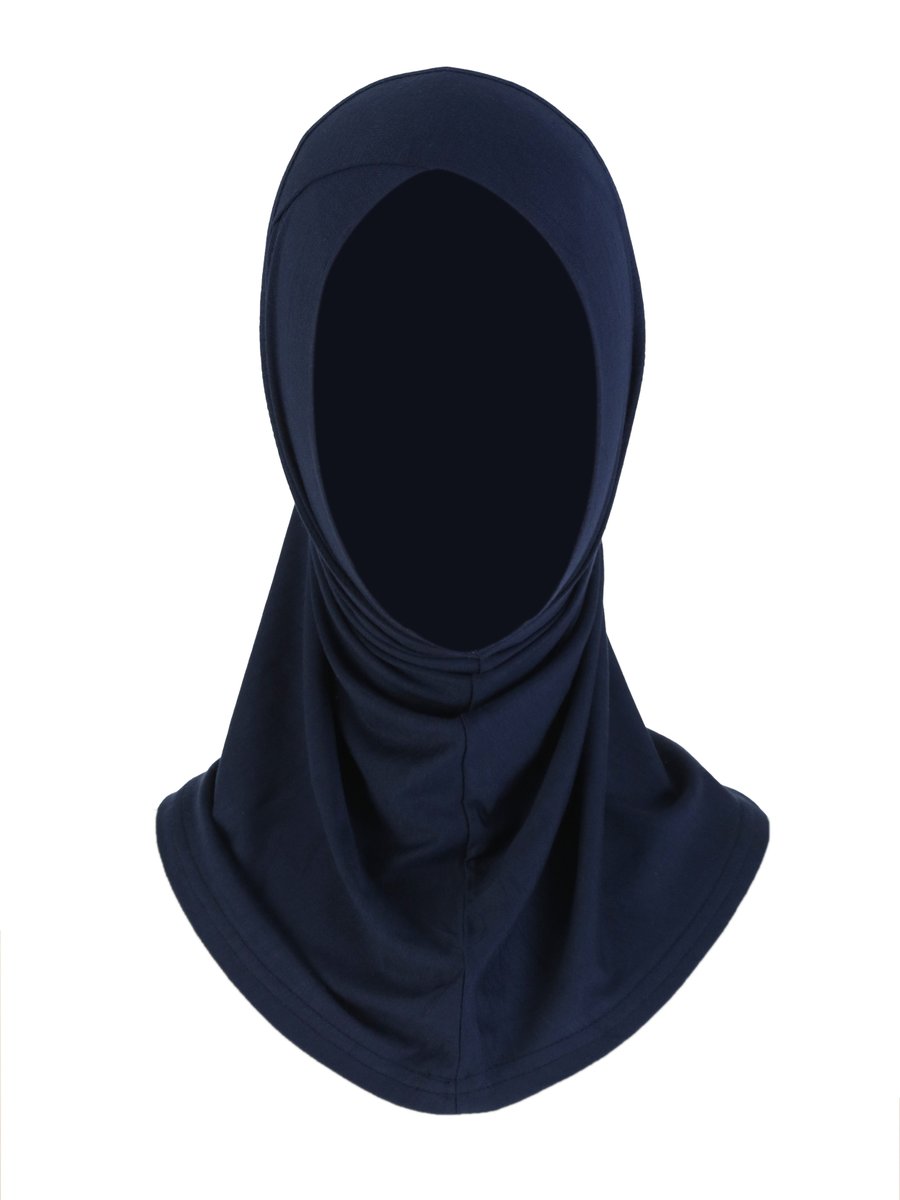 Ecardin Lacivert Çapraz Çocuk Türbanı