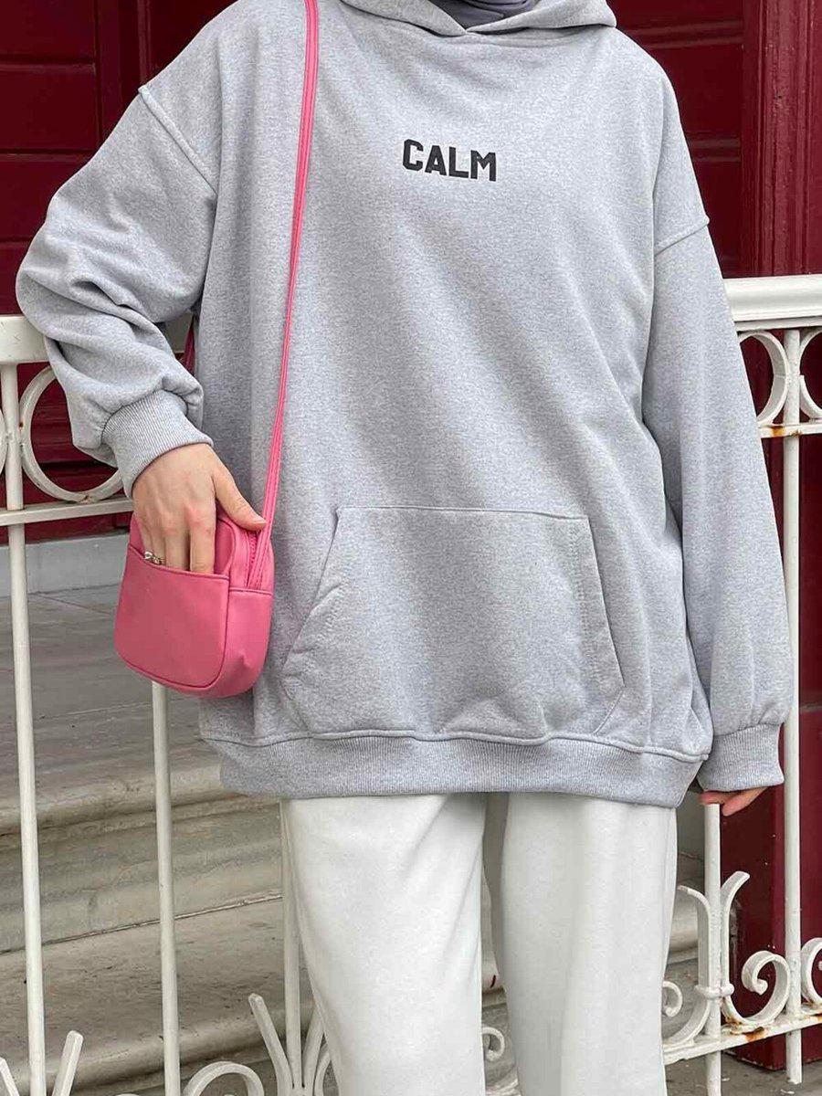 Lamelif Calm Baskı Detaylı Sweatshirt