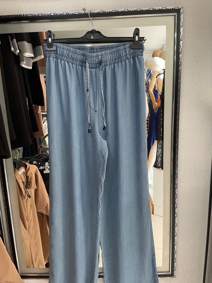 Yaren Moda Yazlık Duble Paça İnce Kot Pantalon