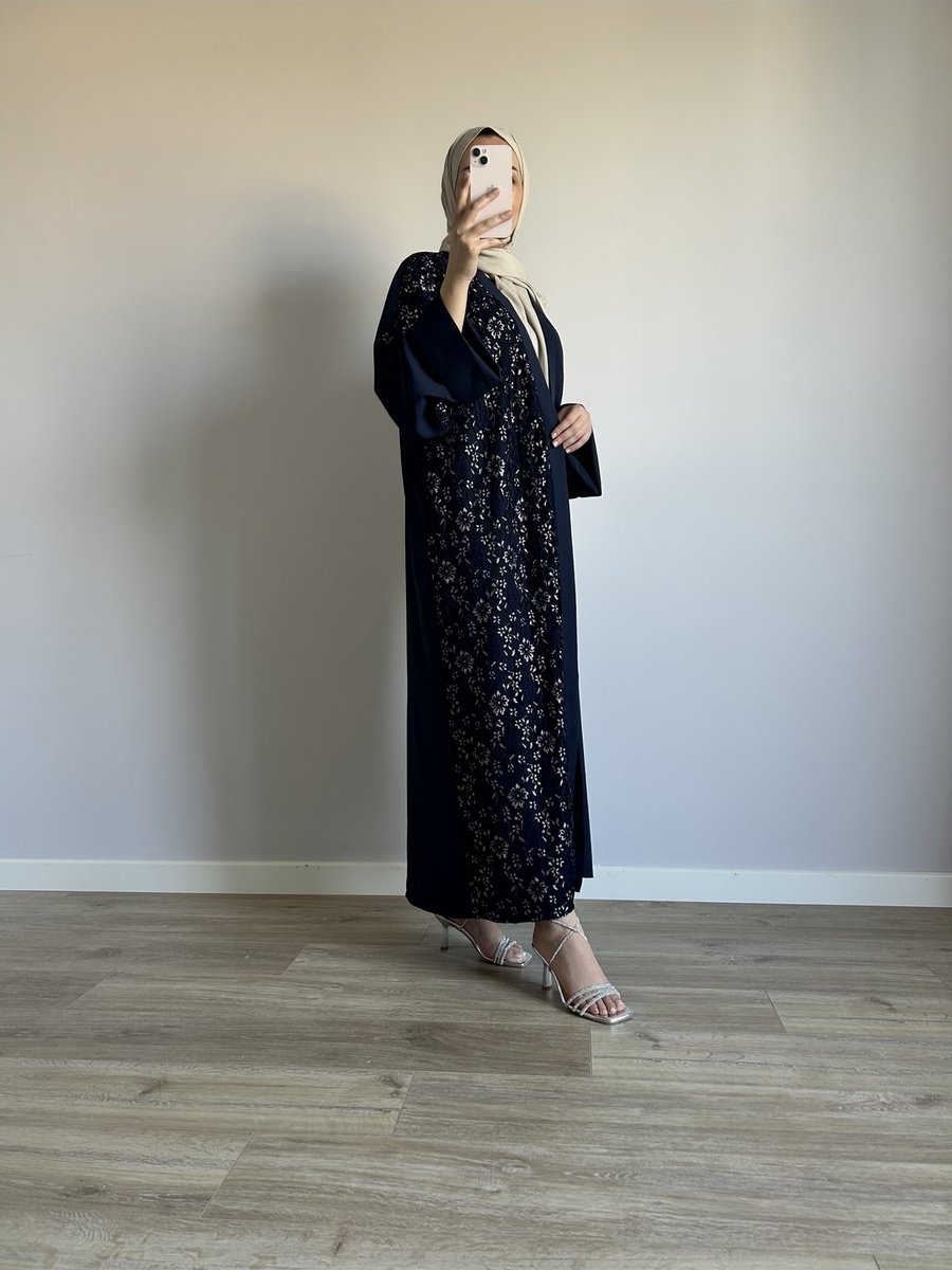 Messe Style Tesettür Abaya Ferace Abiye Elbise