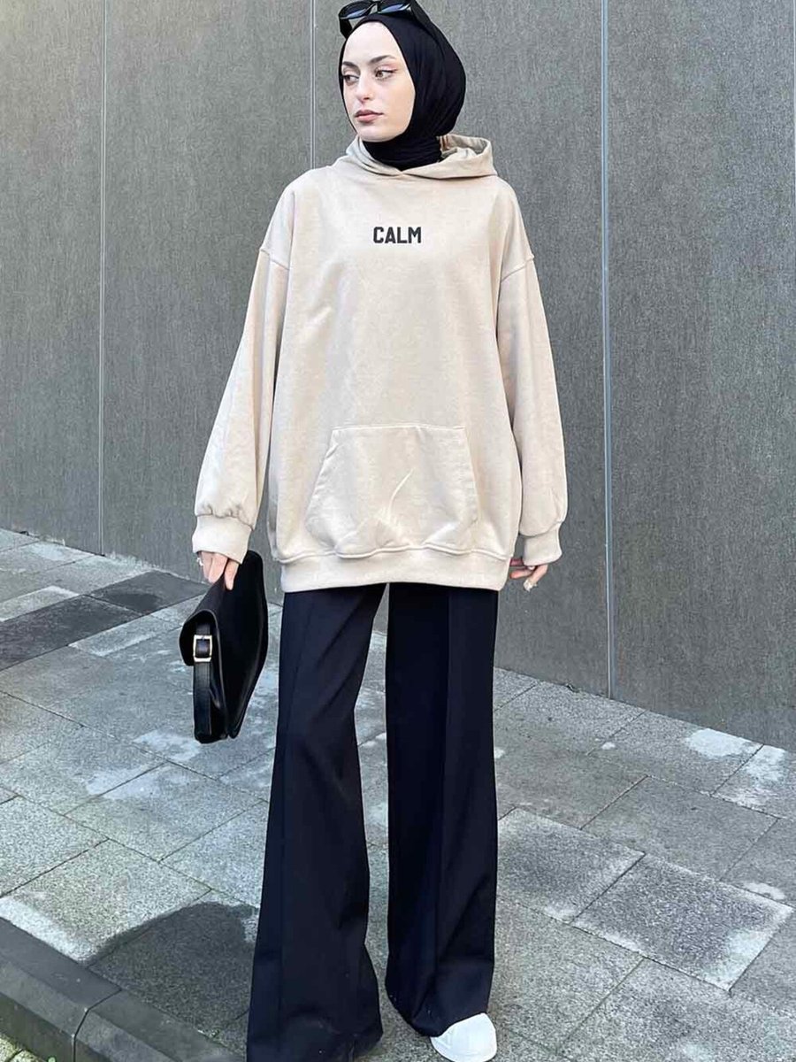 Lamelif Calm Baskı Detaylı Sweatshirt