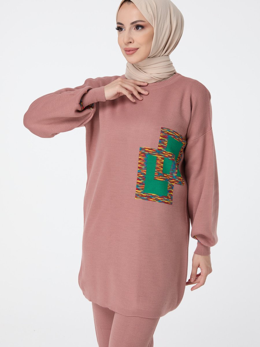 Tofisa Gul Triko Tunik Pantolon