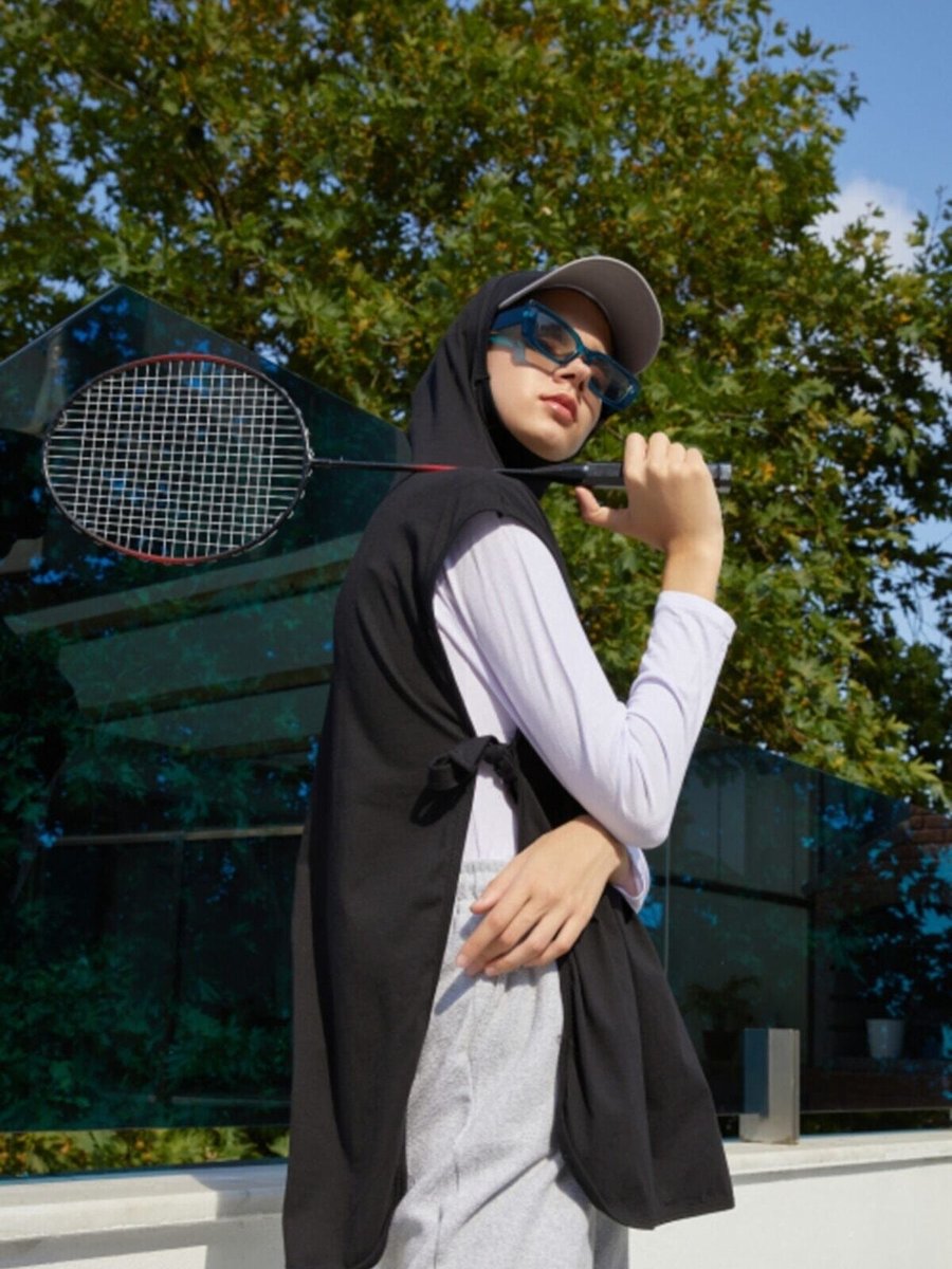 Mirach Hijab Sport Sweat. Siyah