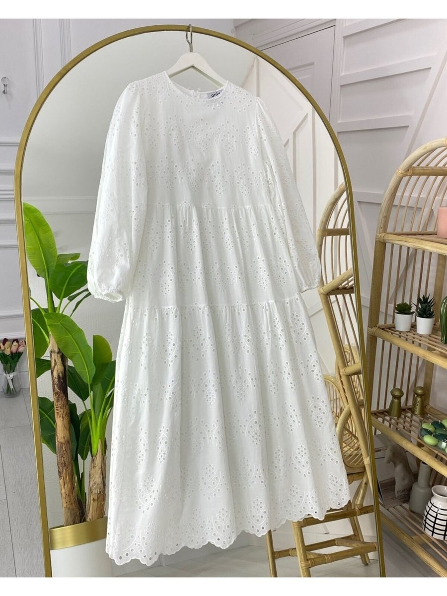 Onix Marin Elbise Beyaz