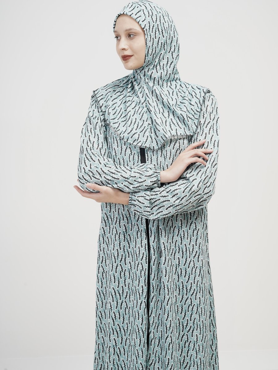 Kutay Collection Tek Parça Kendinden Türbanlı Kadın Namaz Elbisesi