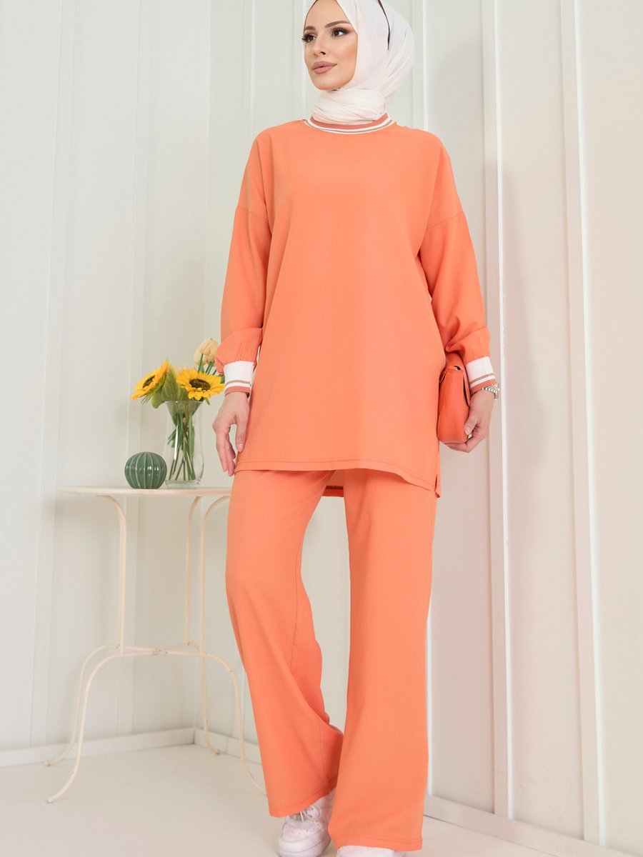 Tofisa Oranj Tunik Pantolon
