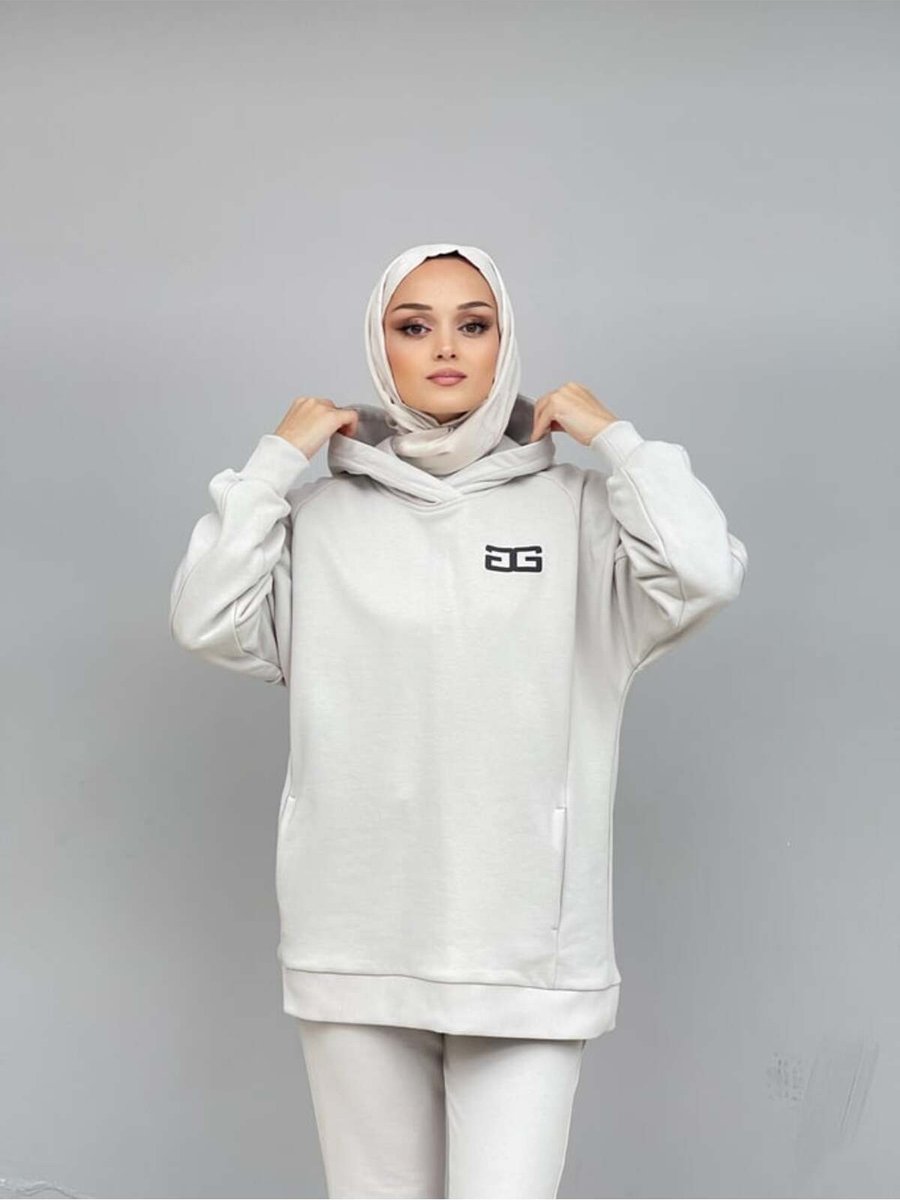 Garzia İtalia Kapüşonlu Kesik Detaylı Sweatshirt