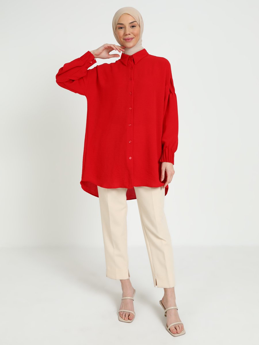 Vav Kırmızı Bluz / Gömlek