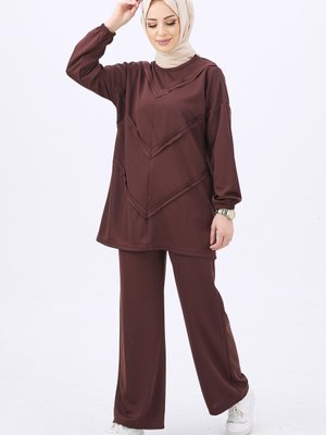 Tofisa Kahve Tunik Pantolon