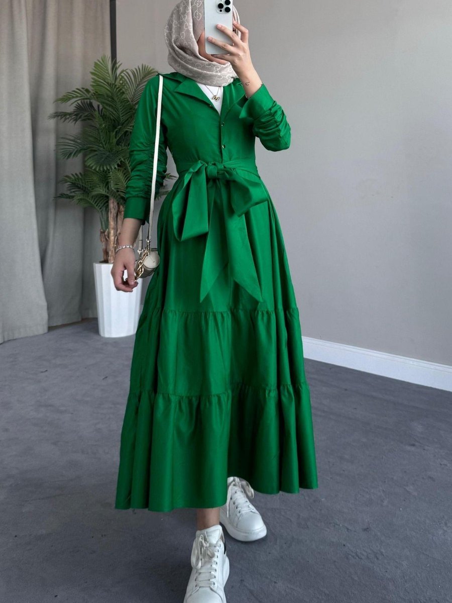 Haza Moda Neva Elbise Yeşil