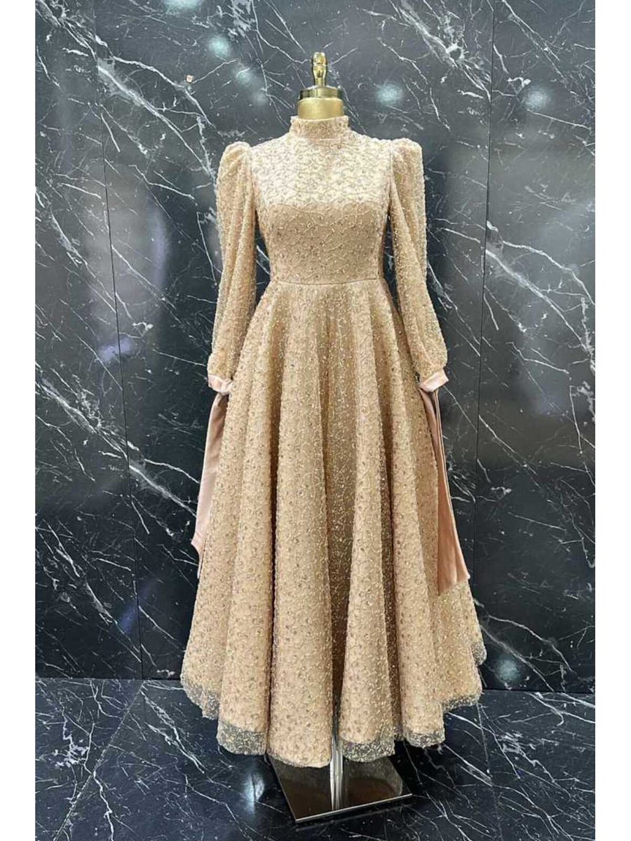 Suenna Boydan Taş Pul İşlemeli Prenses Model Tasarım Elibse Qys Abiye Elbise #24 04#