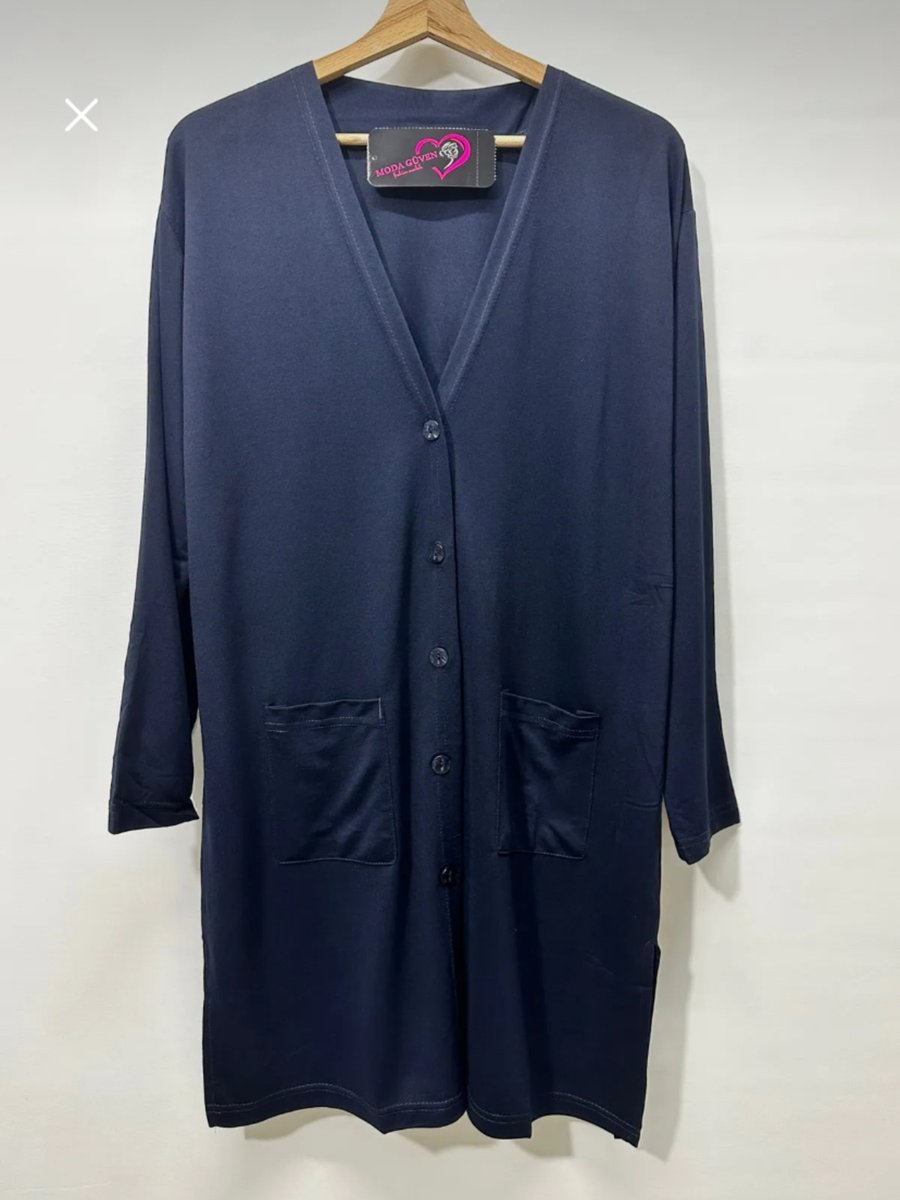 Mery Fashion Anne Hırkası Glorya Penye Pamuk Tunik Boy