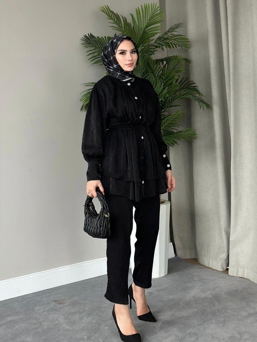 Vent Mia Tesettür Pantalonlu Takım