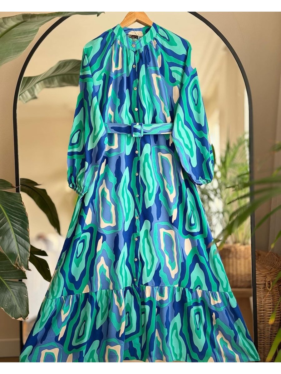 Butik Tesettür Viskon Elbise